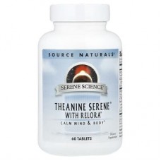 Source Naturals, Serene Science®, Theanine Serene®, із сумішшю Relora®, теанін, 60 таблеток